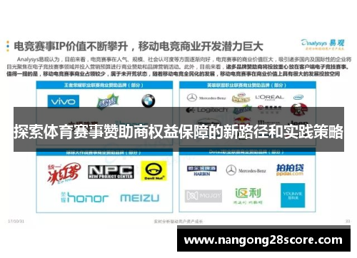探索体育赛事赞助商权益保障的新路径和实践策略